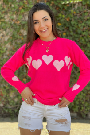 Sueter detalle mangas corazones main image 0